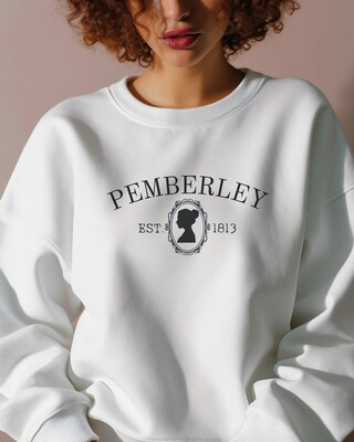 Pride and Prejudice Sweatshirt Jane Austen Sweater, Pemberley Feminist Crewneck Shirt, Literary Gifts, Book Lovers - image3